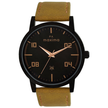 Maxima ATTIVO Men Black Dial Analogue Watch